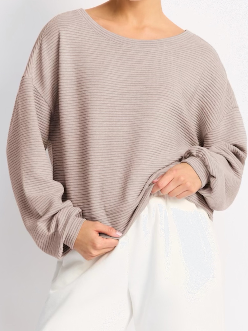 Travis Mathew Yacht Me Sweatshirt in beige